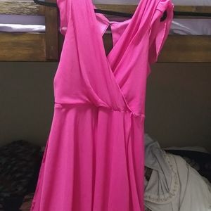 Pink dress with ties